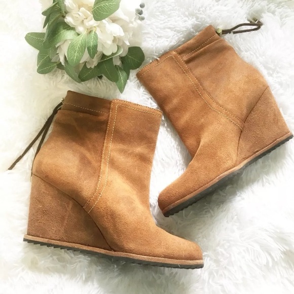 Dr. Scholl's Shoes - Dr scholl’s original collection suede wedge bootie